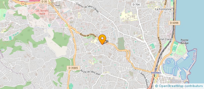 localisation de l'entreprise LA JANA à ANTIBES