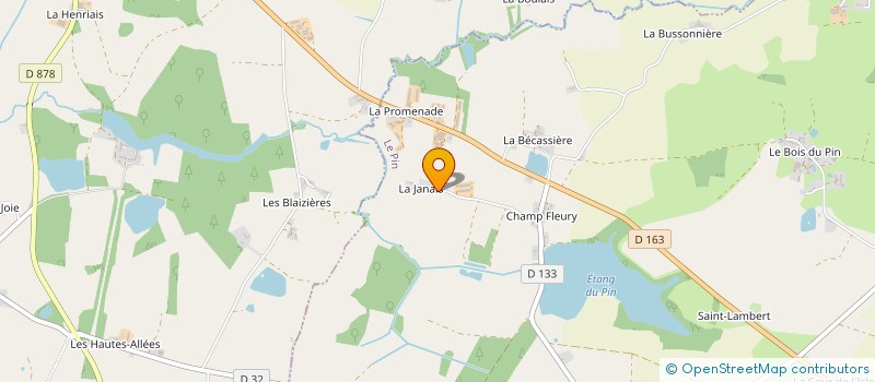 localisation de l'entreprise LA JANAIS à LE PIN