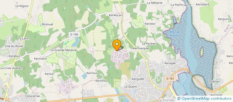 localisation de l'entreprise LA JANINE - CLE  LA TRINITE-SUR-MER