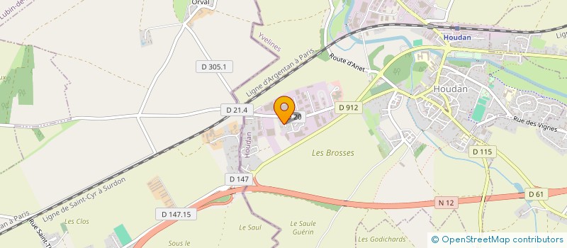 localisation de l'entreprise LA JARDAISE  HOUDAN