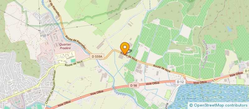 localisation de l'entreprise LA JARDIN'HYERES à HYERES