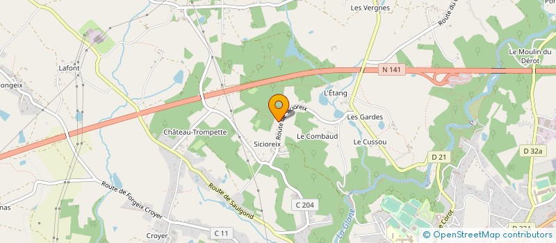 localisation de l'entreprise LA JARDINERIE DE ST JUNIEN à SAINT-JUNIEN