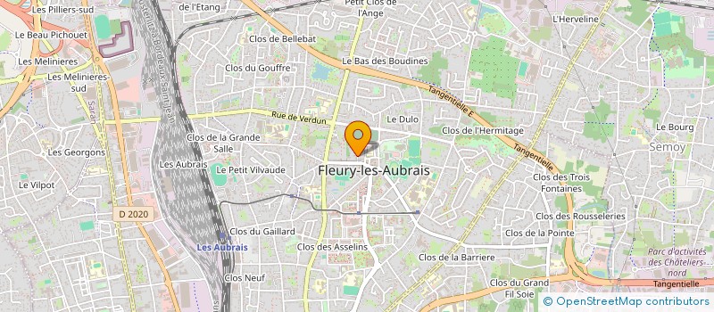 localisation de l'entreprise LA JARDINERIE FLEURYSSOISE à FLEURY-LES-AUBRAIS