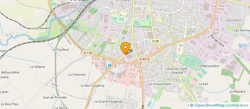localisation de l'entreprise LA JARDINIERE à VITRE