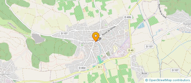 localisation de l'entreprise LA JARDINIERE à CALVISSON