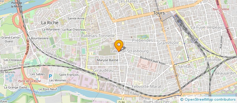 localisation de l'entreprise LA JARDINIERE à TOURS