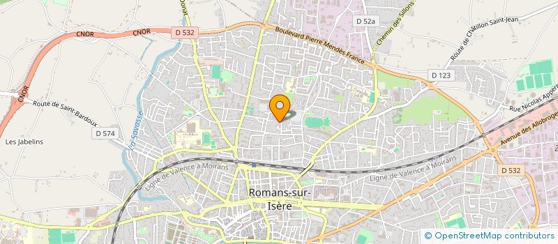 localisation de l'entreprise LA JARIVETTE  ROMANS-SUR-ISERE