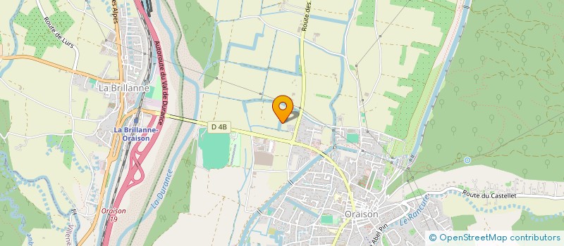 localisation de l'entreprise LA JARLANDINE  ORAISON