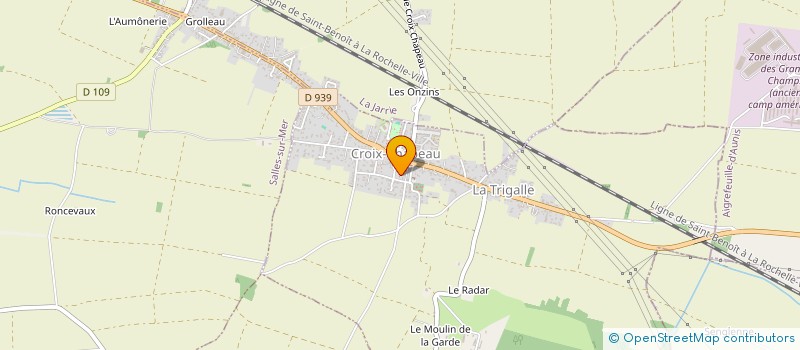 localisation de l'entreprise LA JARNE TWIRLING CLUB  CROIX-CHAPEAU