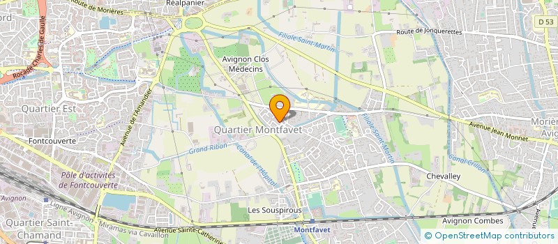 localisation de l'entreprise LA JARRETIERE 3 à AVIGNON