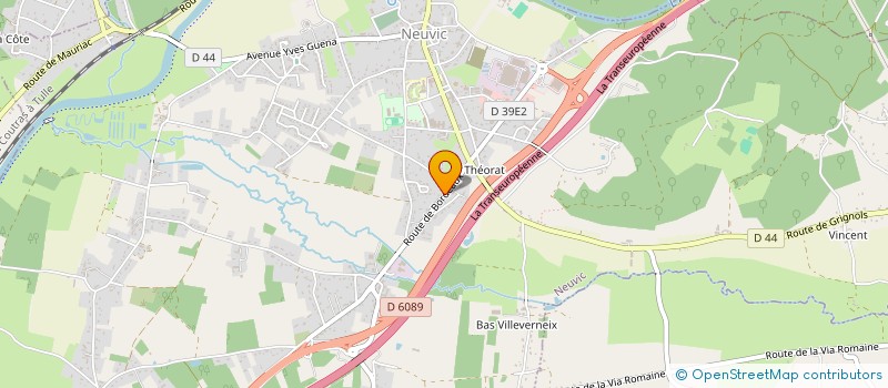 localisation de l'entreprise LA JAUBERTIE  NEUVIC