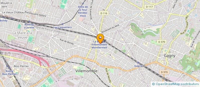 localisation de l'entreprise LA&JD à VILLEMOMBLE