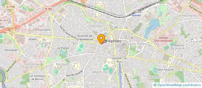 localisation de l'entreprise LA JEANNE à VANNES