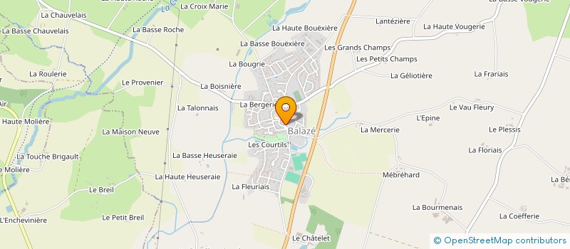 localisation de l'entreprise LA JEANNE D'ARC DE BALAZE  BALAZE