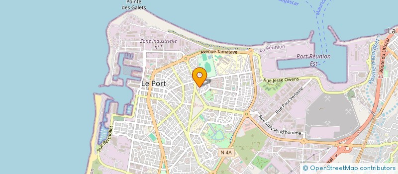 localisation de l'entreprise LA JEANNE OUEST NATATION  LE PORT