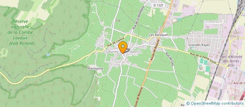 localisation de l'entreprise LA JEANNETTE à GEVREY-CHAMBERTIN