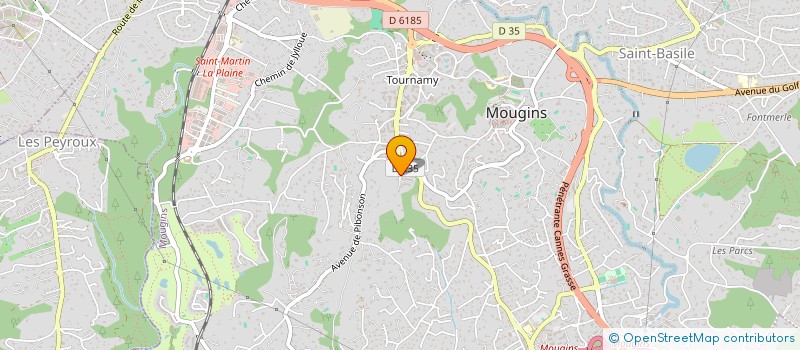 localisation de l'entreprise LA JECA à MOUGINS