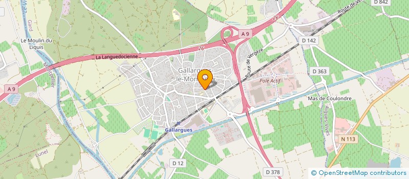 localisation de l'entreprise LA JEFA  GALLARGUES-LE-MONTUEUX