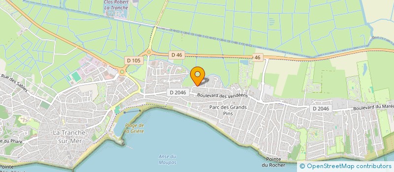 localisation de l'entreprise LA JENCYAN  LA TRANCHE-SUR-MER