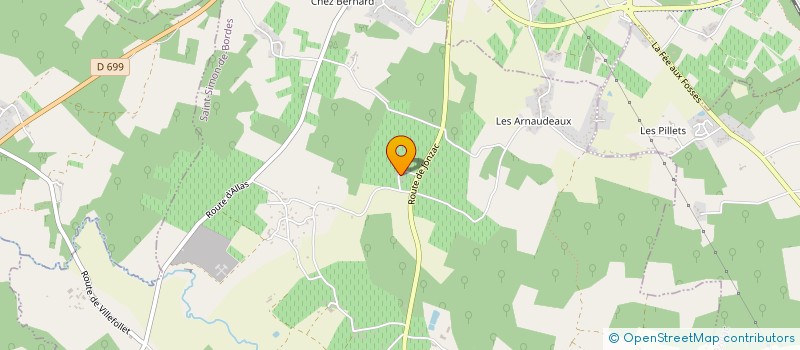 localisation de l'entreprise LA JENERIC  ALLAS-CHAMPAGNE