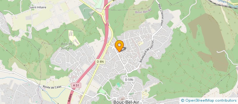 localisation de l'entreprise LA JERANNE à BOUC-BEL-AIR