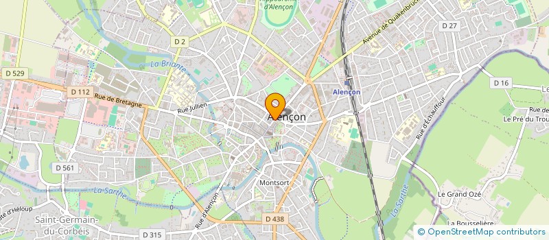 localisation de l'entreprise LA JET FLEURS à ALENCON