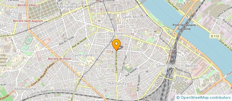 localisation de l'entreprise LA JET SET à BORDEAUX