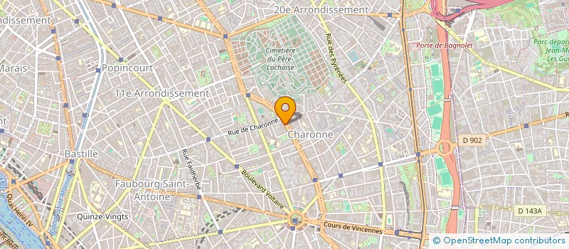 localisation de l'entreprise LA JEUNE FILLE A LA PROD  PARIS