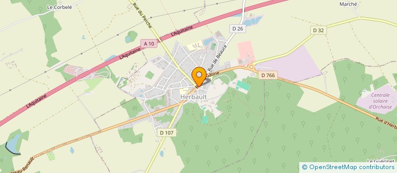 localisation de l'entreprise LA JEUNE FRANCE D'HERBAULT-TENNIS  HERBAULT