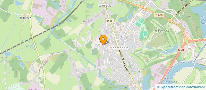 localisation de l'entreprise LA JEUNE GARDE DE MONTCHANIN  MONTCHANIN