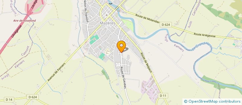 localisation de l'entreprise LA JEUNESSE ACTIVE MAZERIENNE à MAZERES
