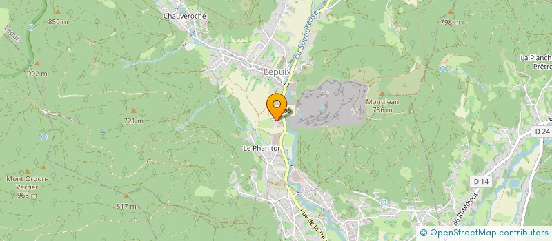 localisation de l'entreprise LA JEUNESSE AU PIED DU BALLON  LEPUIX