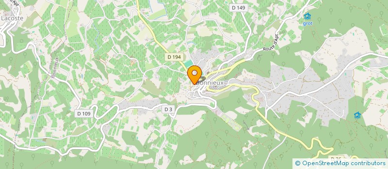 localisation de l'entreprise LA JEUNESSE BONNIEULAISE  BONNIEUX