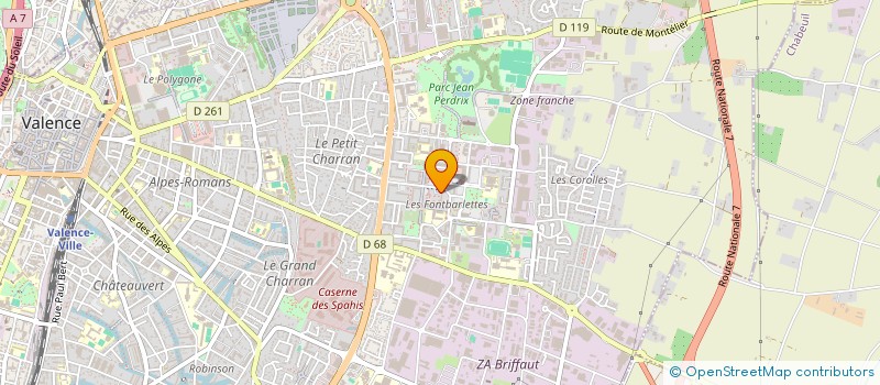 localisation de l'entreprise LA JEUNESSE DEMENAGE à VALENCE