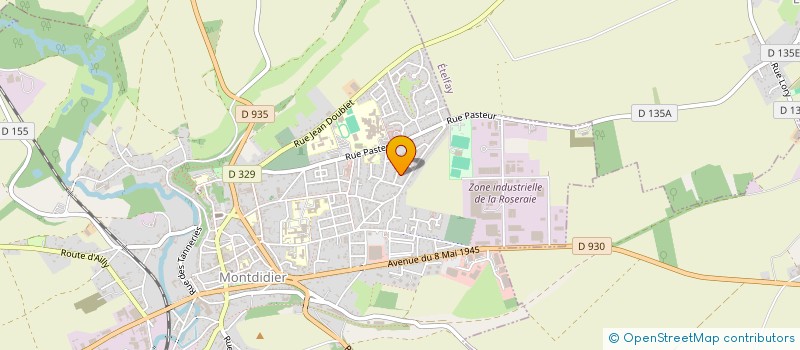 localisation de l'entreprise LA JEUNESSE PETANQUE MONTDIDERIENNE à MONTDIDIER