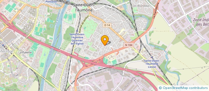 localisation de l'entreprise LA JEUNESSE ST OUENNAISE  SAINT-OUEN-L'AUMONE