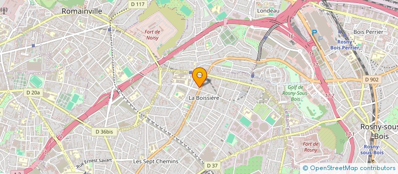 localisation de l'entreprise LA JEUNESSE VOLONTAIRE POUR LES DEMUNIS à MONTREUIL