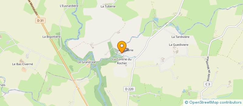 localisation de l'entreprise LA JEUSSERIE à ERNEE