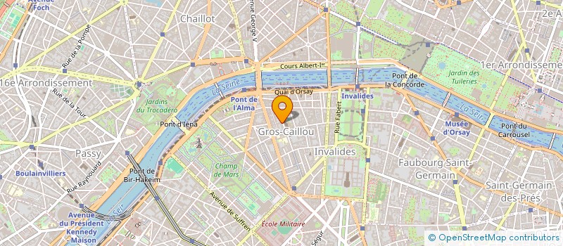 localisation de l'entreprise LA JOANNAISE DU GROS CAILLOU à PARIS