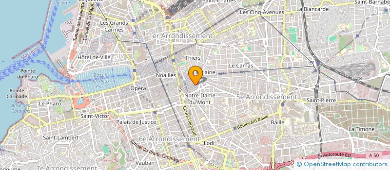 localisation de l'entreprise LA JOCONDE ECLATEE  MARSEILLE