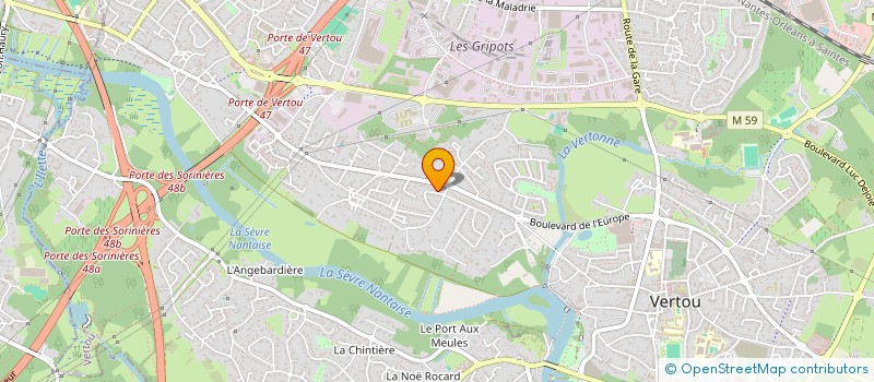 localisation de l'entreprise LA JOIE DE VIVRE  VERTOU