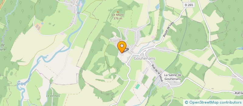 localisation de l'entreprise LA JOIE DE VIVRE  GOUHENANS