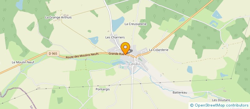 localisation de l'entreprise LA JOIE DE VIVRE  LAVAU