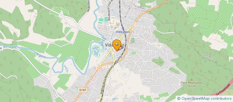 localisation de l'entreprise LA JOIE DE VIVRE (L.J.V)  VIDAUBAN