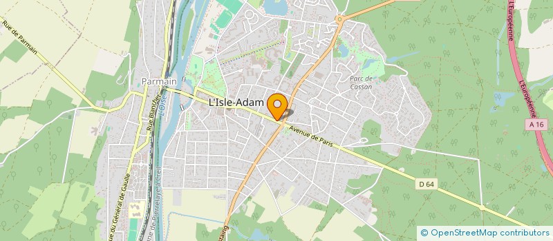 localisation de l'entreprise LA JOIE DES CHOUCHOUS à L'ISLE-ADAM