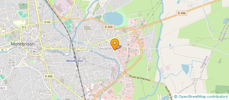 localisation de l'entreprise LA JOIE DES PISCINES à SAVIGNEUX