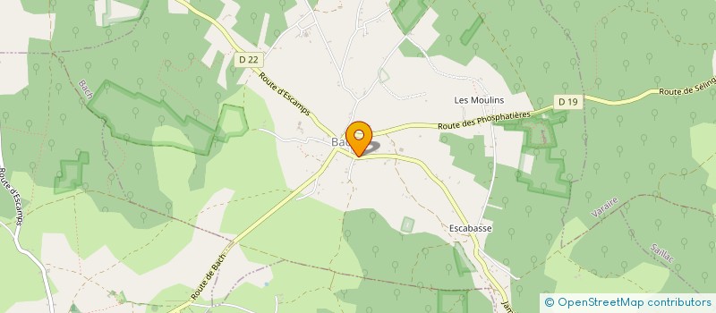 localisation de l'entreprise LA JOIE DU CHEMIN  BACH