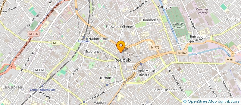 localisation de l'entreprise LA JOIE DU NORD à ROUBAIX