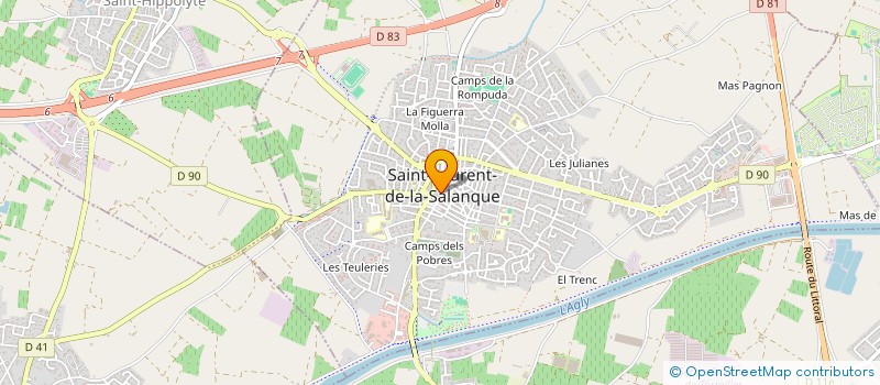 localisation de l'entreprise LA JOLIE CAVE  SAINT-LAURENT-DE-LA-SALANQUE