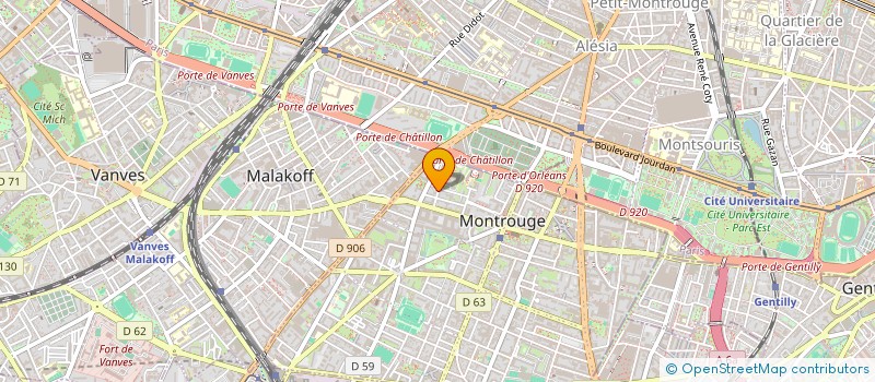 localisation de l'entreprise LA JOLIE MANTAISE  MONTROUGE